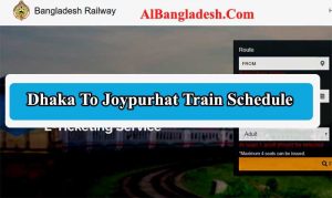 Dhaka to Joypurhat Train Schedule