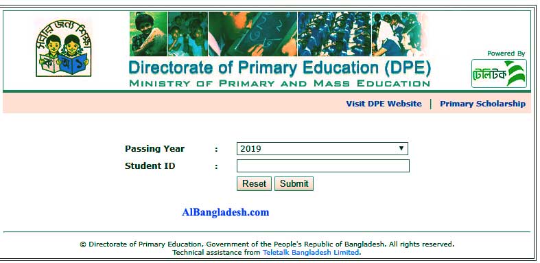 PSC Result 2019 Jessore Board