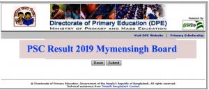 PSC Result 2019 Mymensingh Board