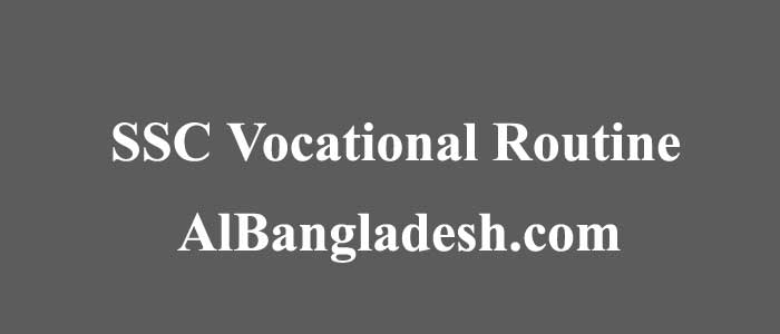 SSC Vocational Routine 2020-Technical Board