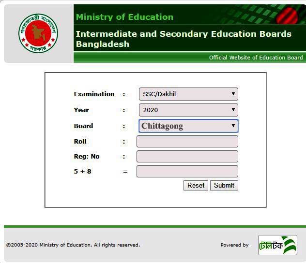 SSC result 2021 Chittagong Education Board