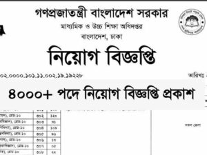 DSHE job Circular 2020
