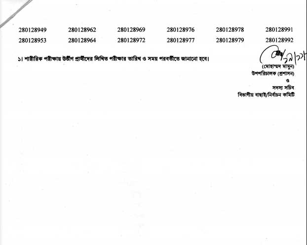 Department Of Narcotics Control Job Exam Result 2020