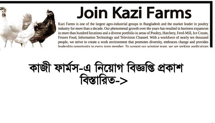 Kazi Farm Job Circular 2021-Private job BD