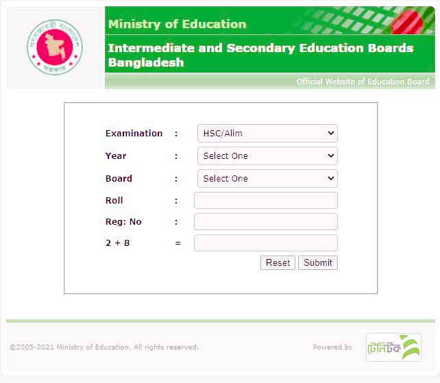 BTEB HSC Result 2022