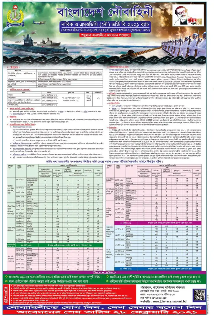 Bangladesh Navy Job Circular 2021