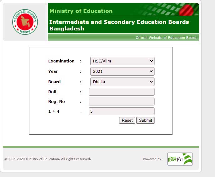 HSC Result 2022 Dhaka Board