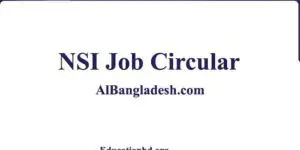 NSI Job Circular 2021