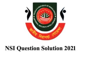 NSI Question Solution 2021