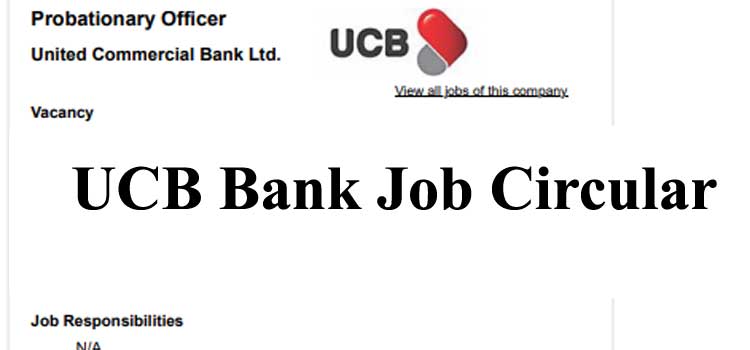 United Commercial Bank UCB Bank Job Circular 2021