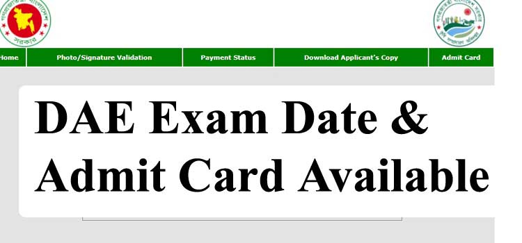 DAE Exam Date 2021, Admit Card & Seat Plan