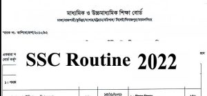 SSC Routine 2022