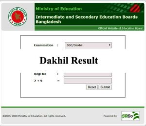 Dakhil Result 2021
