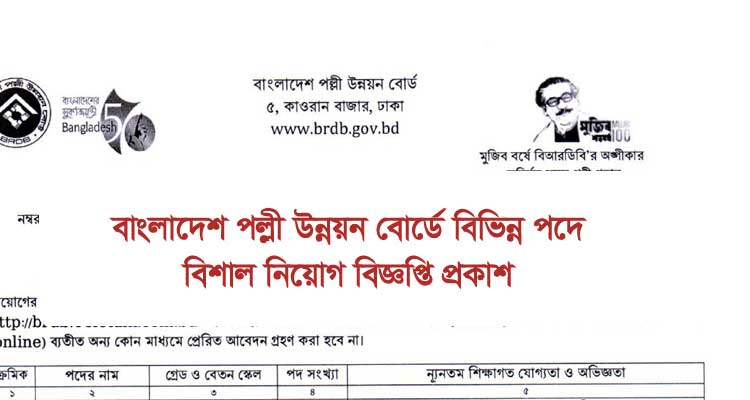 BRDB Job Circular 2022(৪০০+ পোস্ট) – brdb.teletalk.com.bd