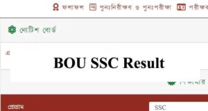 BOU SSC Result 2022