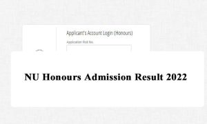 NU Honours Admission Result 2022