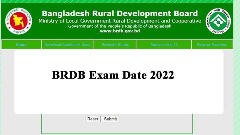 BRDB Exam Date 2022, Admit & Seat Plan