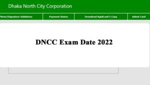 DNCC Exam Date 2022