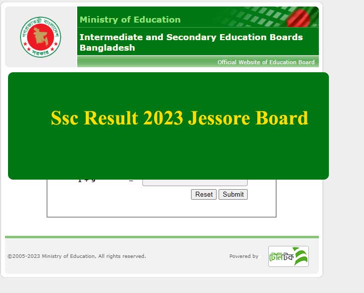 Ssc Result 2023 Jessore Board